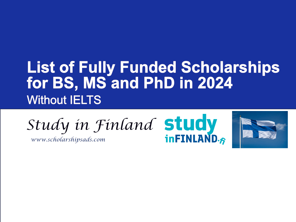 4 Scholarships for Palestinian Students in Finland degree Masters Full